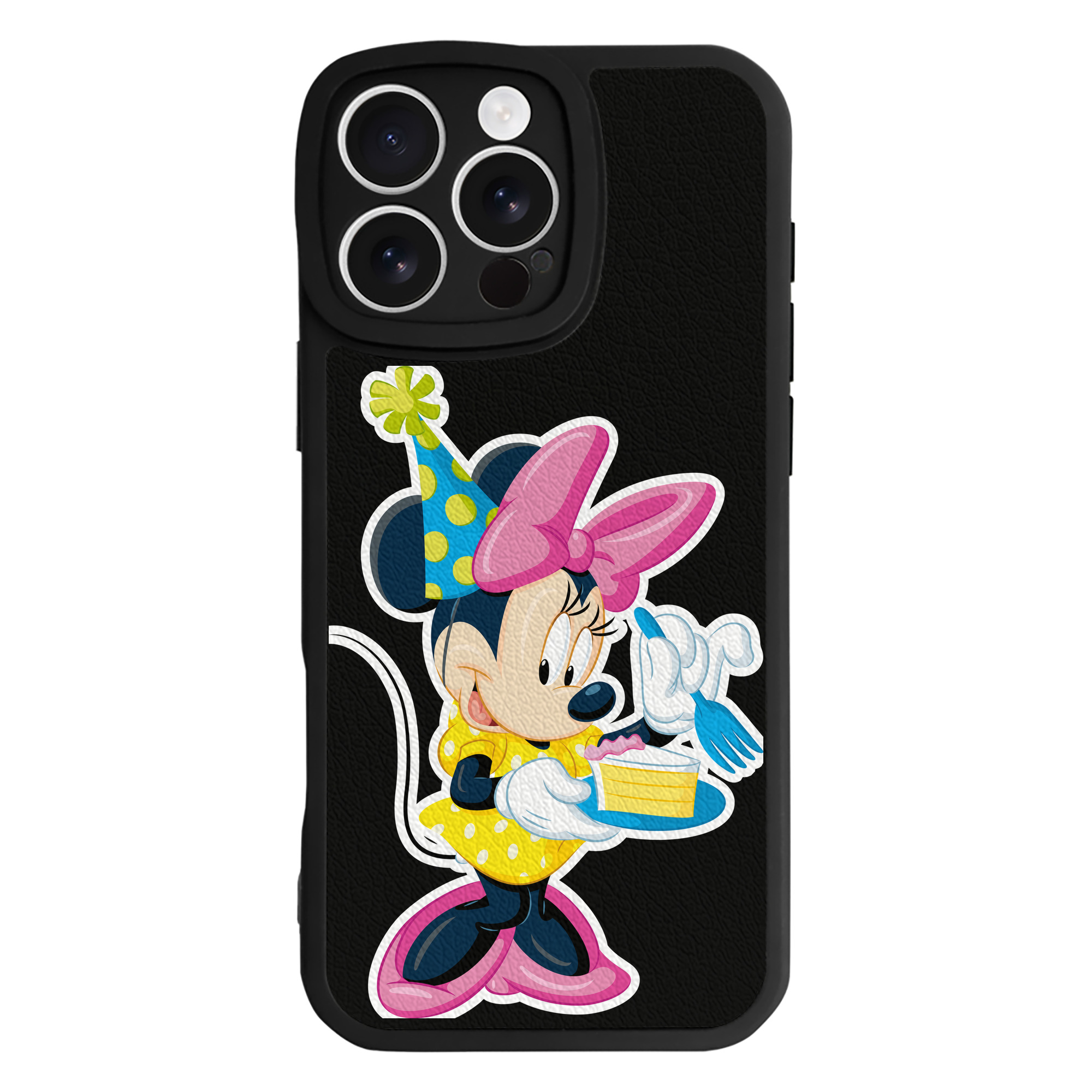 （画像用） ミッキーマウス Mickey Mouse 【iPhone 16シリーズ対応】シリコンスマホケース（レザー調） 材質：シリコン
